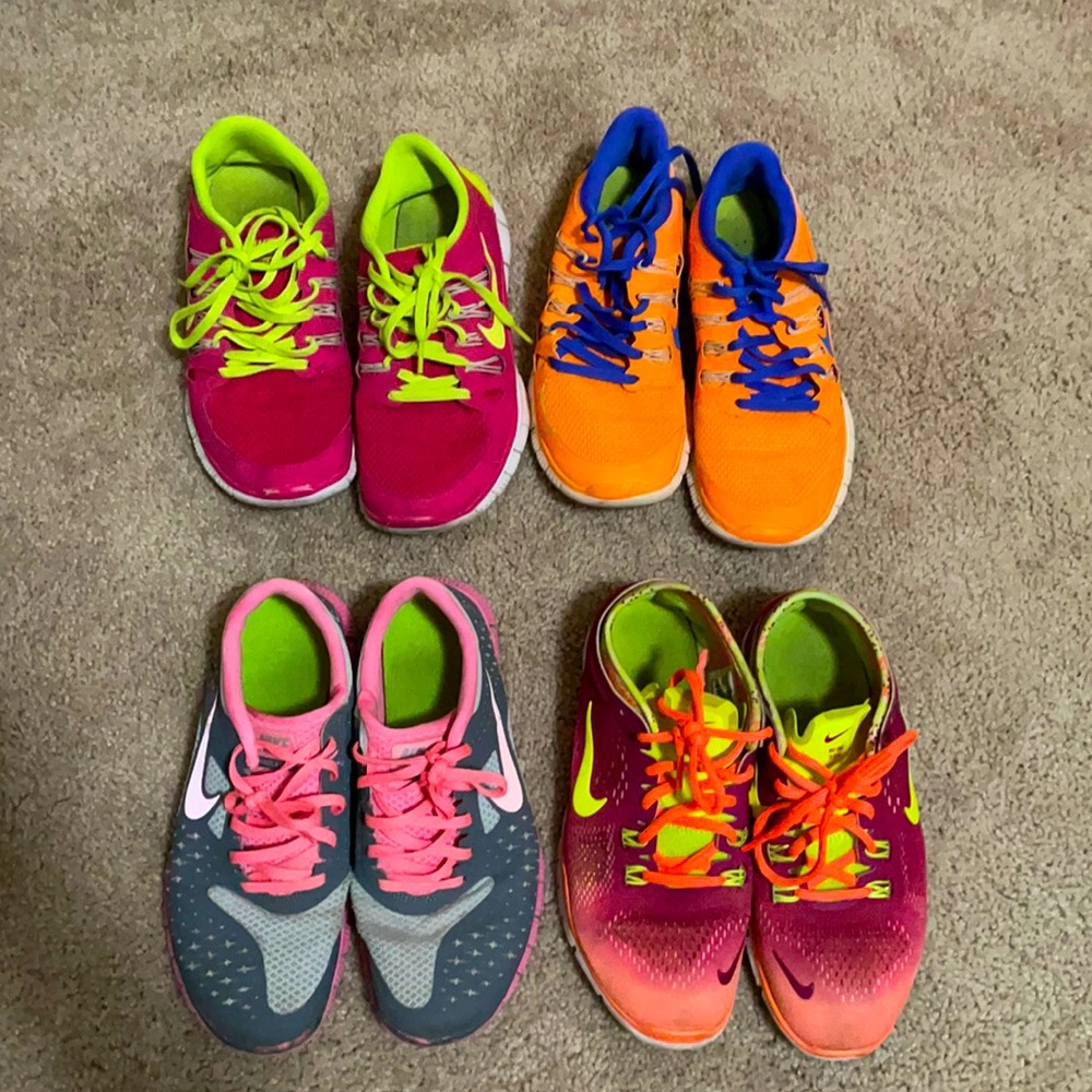 Lot of 4 Nike shoes - fits size 6.5 (range between 6.5-7.5 due to Nike sizing)